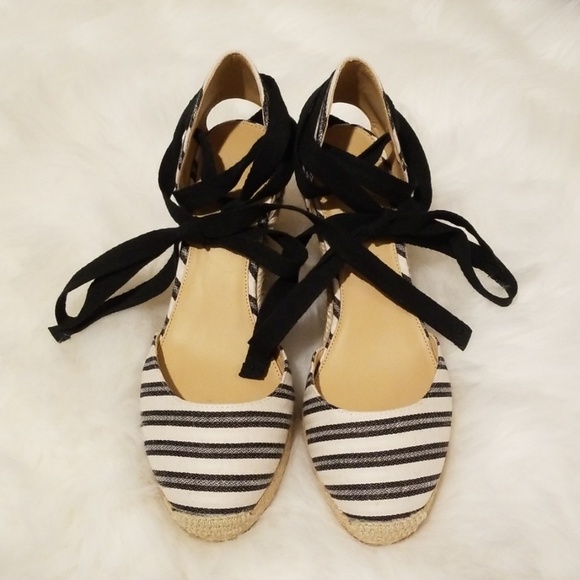 wrap espadrille wedges